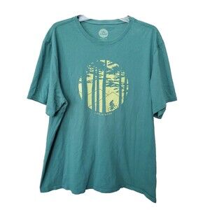Life is Good Smooth Tee Classic Fit Green Cycler Short Sleeve T-Shirt Size XL